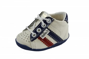 Wit/blauw rode streep - 1