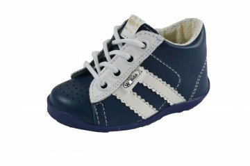 Donkerblauw/witte streep - 1