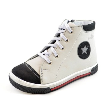 Hoge grijze jongens gympen 1