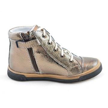 Hoge gouden meisjes gympen 3