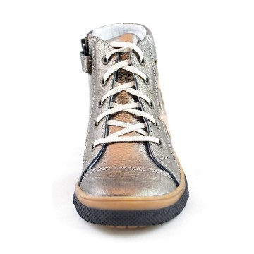 Hoge gouden meisjes gympen 4