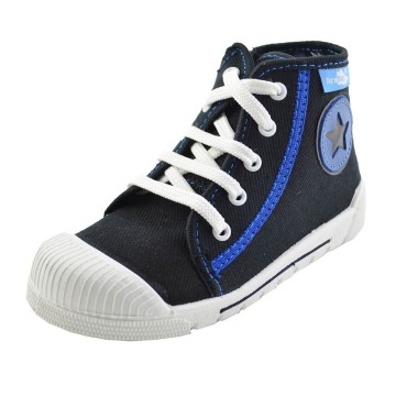 Gympen zwart/blauw - 1