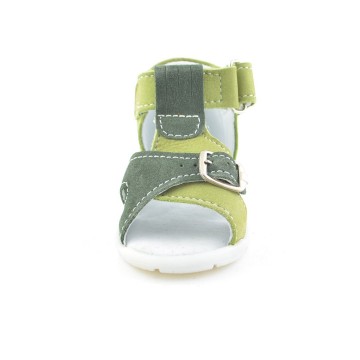 Leren sandalen groen - 3