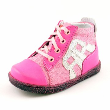 Roze leren meisjes schoenen 1