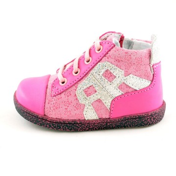Roze leren meisjes schoenen 2