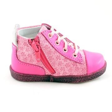 Roze leren meisjes schoenen 3