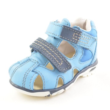 Sandalen leer licht blauw - 1