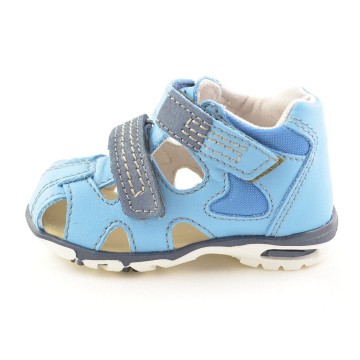 Sandalen leer licht blauw - 2