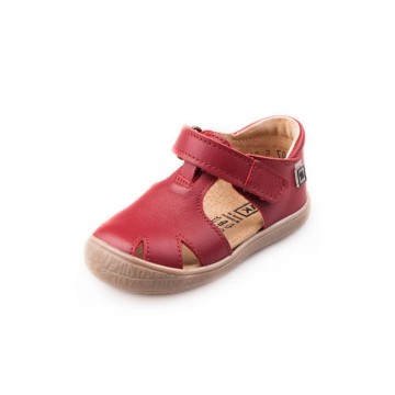 Sandalen leer rood - 1