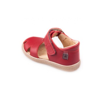 Sandalen leer rood - 2