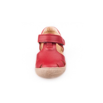 Sandalen leer rood - 3