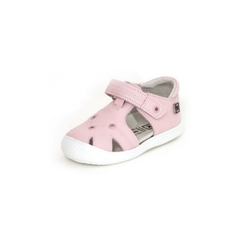 Sandalen leer licht roze