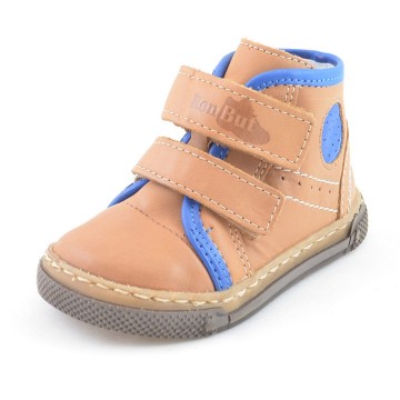 Bruine leren jongens schoenen 1