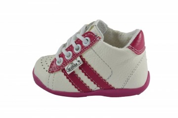 Wit/fuchsia streep - 2