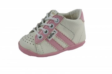 Wit/licht rose streep - 1